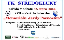 Memoriál Jardy Paznochta  17. 8. 2024 